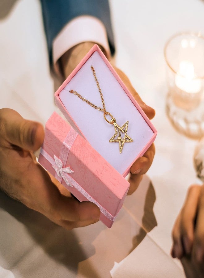 باتيير مجموعة علب هدايا مجوهرات باتيير، علب كرتونية صغيرة فارغة لتغليف المجوهرات مع فيونكة شريطية، مناسبة للذكرى السنوية وحفلات الزفاف وأعياد الميلاد، 8 ألوان (96 قطعة) - Image 4